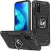 Dėklas Wozinsky Šarvuotas dėklo dangtelis + magnetinis laikiklis Samsung Galaxy A03s Ring Armor juodas