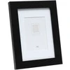 Nuotraukų rėmelis Ramka Deknudt S66KF2 P1 30x30 drewno juoda su passepartout