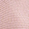Dekoracja Domu Rožinė Lurex dekoratyvinis kilimas, skersmuo 90 cm su kutais, rožinis
