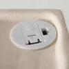 Boltze kalėdinė dekoracija. Akmens masės namo dekoracija su LED apšvietimu, 10,5 cm.