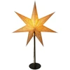 KOOPMAN Dekoracja świąteczna Christmas decoration Gwiazda dekoracyjna su podświetleniem LED wys:65CM CHAMPAGNE