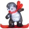 Fééric Lights and Christmas LED žiemos dekoracija, pingvinas ant lentos, 30,3 cm