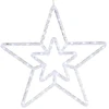 KOOPMAN Dekoracja świąteczna Gwiazda dekoracyjna su podświetleniem 40LED 35CM balta