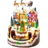 Kaledžių dekoracija Home Styling Collection Kaledžių scenelė žaislų parduotuvė, LED, judėjimas ir 8 melodijos, 27 x 25 x 34 cm