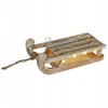 Home Styling Collection Medinė kalėdinė dekoracija su LED lemputėmis, rogės, 32 x 25 x 11 cm