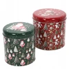 Home Styling Collection Kalėdinis įvairių dydžių metalinių indelių rinkinys, 2 vnt.