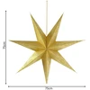 Christmas Gifts DEKORATYVINIS POPIERIUS STAR 75CM AUKSAS