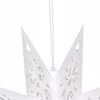 Party Deco Saska Christmas Popierinė dekoracinė žvaigždė 45 cm, 9 atšakos, balta