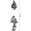 KOOPMAN Šventinė dekoracija Party Deco Dekoratyvinis vainikas varpeliai Ilg. 71CM Šampanės spalvos