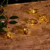 Dekoracja świąteczna Sirius Sirius Celina Acorn garland, 8L, Dark Oak/Gold