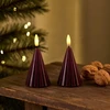 Dekoracja świąteczna Sirius Sirius Laura Tree, 2 pcs. Ø5,7x8cm, Bordo