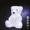 Springos LED acrylic bear, battery-operated, 16 LEDs, height 20 cm