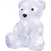 Springos LED acrylic bear, battery-operated, 16 LEDs, height 20 cm