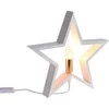 Christmas Decoration Stalinis šviestuvas medinė balta žvaigždė 34,5 cm