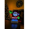 Šventinė dekoracija WideShop LD11 LED 3D KALĖDŲ SENELIS ŠVIEČIANTI PUOŠMENĖ DEKORACIJA