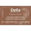 Delia Eyebrow Expert pudrinis antakių dažiklis 3.1 Juodas ruda, 4 g