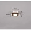 DELIGHT Trio Nimbus 653410132 ąselė įleidžiamas apatinis šviestuvas 1x5W LED 3000K 450lm IP44 juoda