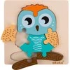 Akuku kūdikių medinė, edukacinė dėlionė OWL, A0601