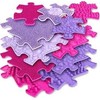 Dėlionė Askato Sensory grindų kilimėlis Basic rinkinys rožinė / violetinė 11 elementų MFK-063