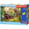 Castorland Dėlionė 180 vnt. - Dinozaurų kova
