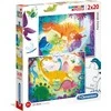 Clementoni Dėlionė 2x20 vnt. - Linksmi dinozaurai