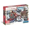 Clementoni CLE dėlionė 500 XMasColl.Traukinių stotis su sniegu.35627