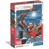 Dėlionė Clementoni CLE puzzle 500 XMas Midnight Sleigh Ride 35628
