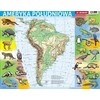 Dėlionė Demart Frame Puzzle - Pietų Amerikos fizinis