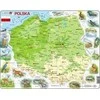 Tactic Larsen Dėlionės Žemėlapis Lenkija Fiziniai Gyvūnai Maxi