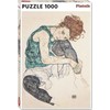 Dėlionė Piatnik Puzzle 1000 – Schiele, sėdinti moteris PIATNIK