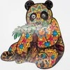 PuzzleOK Medinė dėlionė 65 vnt. - Panda