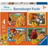 Ravensburger 4 dėlionės „Disney Liūtas karalius“, 12–24 det., nuo 3 m.