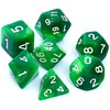 REBEL RPG Dice Set - Two Color - Žalias and Geltona