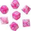 REBEL RPG Dice Set - Two Color - Rožinė and Baltas