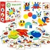 Medinė Montessori dėlionė WOOPIE Žalias 55vnt