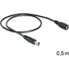 Delock 0.5m, Juodas (83290)