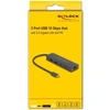 Karta jungiama į tinklą Delock DELOCK 10 Gbps USB Hub mit 2,5 Gigabit LAN Port und PD 85 W