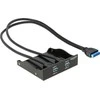 DELOCK priekinis skydelis 3,5 2x USB 3.0 juodas (Pinheader)