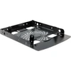 DELOCK rėmas 3,5 colio > 2 x 2,5" HDD metalinis juodas