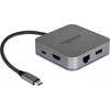 „Delock USB Type-C™“ prijungimo stotelė, skirta mobiliesiems įrenginiams 4K – HDMI/Hub/LAN/PD 3.0