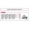 Delock Switch 4 prievadų USB vadovas