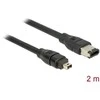 Delock Fejerverkai 6-pin - Fejerverkai 4-pin, 2m, Juoda (82577)