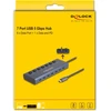 HUB USB Delock DeLOCK 63410 huby i koncentratory USB 3.2 Gen 1 (3.1 Gen 1) Type-C 5000 Mbit/s Mėlyna