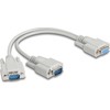 DeLOCK 67160, Smėlio spalvos, 0,3 m, DB-9, Kištukas, Kištukas, Tiesus