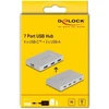 Delock 7 portų USB šakotuvas su 4 x USB Type-C lizdu ir 3 x USB Type-A lizdu su PD 82 W (64279)