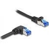 DeLOCK 80221 kabelis sieciowy Juodas 0,5 m Cat6a S/FTP (S-STP)