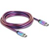 „Delock“ USB kabelis USB-C - USB-C 2 m, daugiaspalvis (81116)