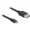 Kabelis USB Delock USB-A - microUSB 1 m Juodas (81518)