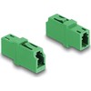Adapteris AV Delock DeLOCK 87984 adapter światłowodowy LC/APC Žalias