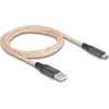 Kabelis USB Delock USB-A - USB-C 1 m Permatomas (88164)